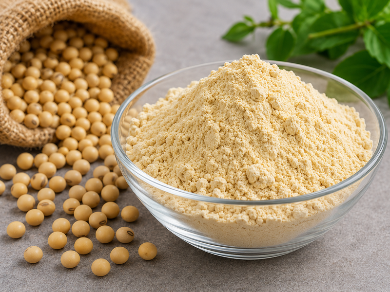 Soya protein powder and soybeans
